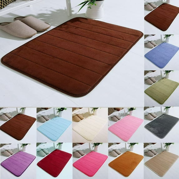 Clearance Kbndieu Bath Mat Bathroom Rugs, Extra Soft Non Slip Absorbent Bathroom Rug, Machine Wash Dry, Thick Bath Rug Carpet for Bathroom Floors, Tub and Shower, 24"x16", Coffee