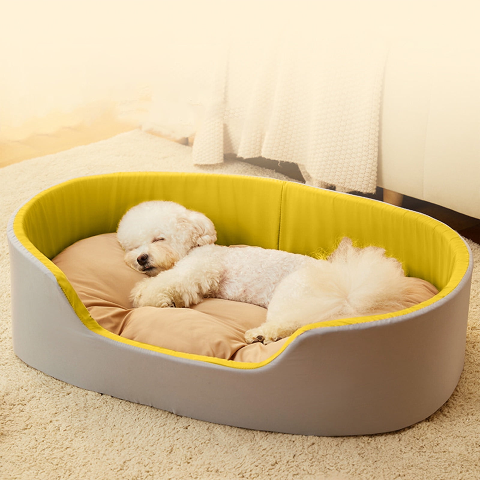 Clearance Kbndieu Dog Bed Medium Size Dogs, Cat Beds for Indoor Cats, Pet Bed for Puppy and Kitty, Washable, Extra Soft, Anti-Slip Bottom