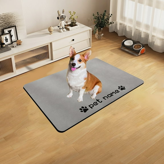 Clearance Kbndieu Dog Food Mat for Food and Water, Waterproof Pet Feeding Mat, Non Slip Dog Pet Cat Feeding Mat Food Bowl Mats Placemat