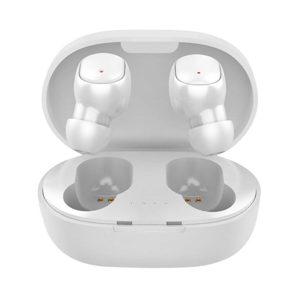 Clearance! Kbndieu Ear Buds Wireless Mini Bluetooth Headphones Stereo Bluetooth-compatible 5.1 Earphones HiFi Stereo Sound Wireless Mini In-ear Earbuds, White