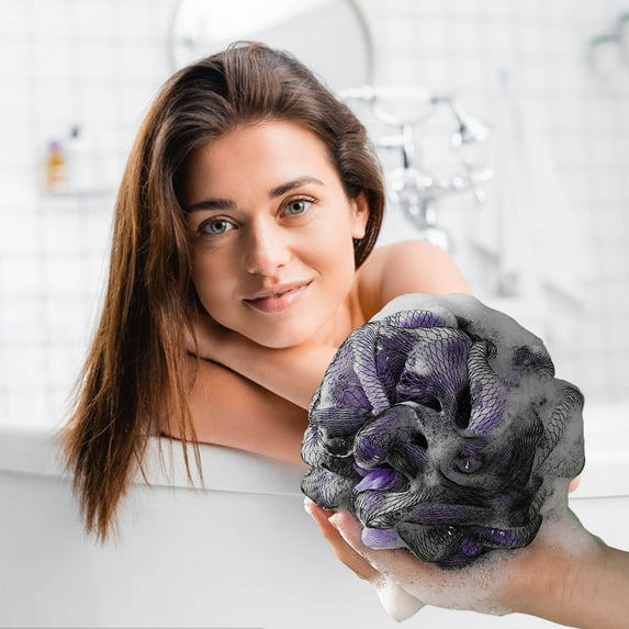 Clearance Kbndieu Loofah Sponge Pouf Dreamy and Colorful Bath Shower Loofah Body Scrubber Shower Essential Skin Care