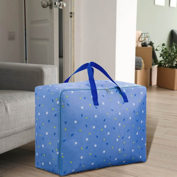 Clearance! Kbndieu Moving Bags Heavy Duty Large Storage Duffle Bags Non-woven Moving Tote with Zippers for College Dorm Room Essentials