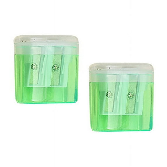 Clearance! Kbndieu Pencil Sharpener Manual, Mini Colored Pencil Sharpener for Pencils and Crayon, Manual Pencil Sharpeners for Home and Office (2Pcs)
