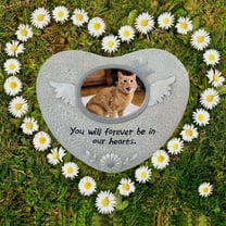 Clearance Kbndieu Pet Memorial Stones, Loss of Pet Gift, Pet Memorial Gifts for Dogs or Cats (Heart Shape)