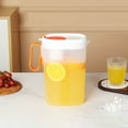 thumbnail image 1 of Clearance! Kbndieu Pitcher with Lid, Shatterproof Plastic Water Pitcher for Making Teas and Juices, Iced Tea Pitcher for Fridge (1.8L, Orange), 1 of 9