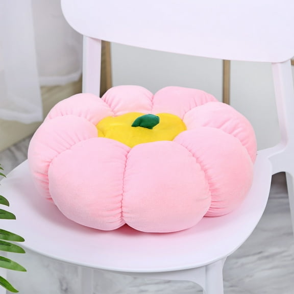 Clearance Kbndieu Pumpkin Pillow, 15 Inch Round Throw Pillows, Halloween Pumpkin Decorative Pillow Cushion for Home Decor Halloween Party Favors, Machine Washable, Pink