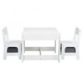thumbnail image 1 of Clearance! Kids Table & 2 Chairs Set,3 in 1 Wooden Children Activity Table with Storage Drawer & Detachable Blackboard,Toddler Table and Chair Set for Playing, Drawing, Reading, 1 of 7