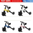 thumbnail image 1 of Clearance! Kids Tricycles with 3 Wheels, Folding Rider Trike for Toddler 1-4 Years Old, Baby Balance Training Bike Perfect as Boys Girls Walking Bicycle with Detachable Pedal, 1 of 9