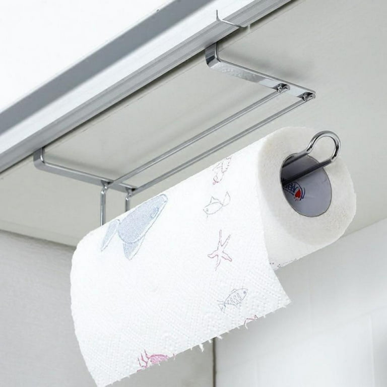 1pc Cabinet Hanging Paper Towel Holder
