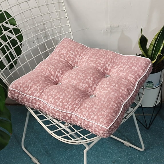 Clearance Kitchen Chair Cushions, Outdoor Sofa Cushions, 16x16 in Desk Chair Pad Chair Seat Cushions, Seat Cushion for Dining Chair(Pink)