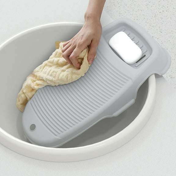 Clearance Kitchen Cleaning Supplies under $5,For Hand Washing Clothes Household Hand Washing Board With Soap Holder Plastics Portable & Hangable Laundry Board Clothes Cleaning Tools For Home/Sch