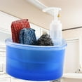 thumbnail image 1 of Clearance Kitchen Cleaning Supplies under $5 Soap Dispenser And Sponge Holder Easy Dispensing Multifunctional Non Slip Base 1L Dishwashing Soap Pump Dispenser For Home Bathroom, 1 of 8