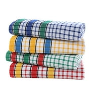 Clearance Kitchen Cleaning Supplies under $6 Large Kitchen Dish Towels 16 Inch X 26 Inch Absorbent Cotton Kitchen Towels Soft Dish Cloths 4 Pack Colorful Tea Towels Bar Towels For Washing Drying