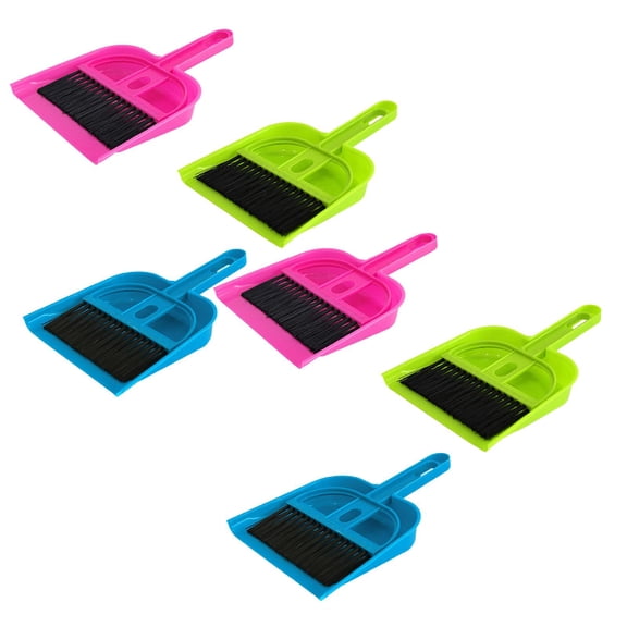 Clearance Kitchen Cleaning Supplies under $7 3 Pack Hand And Dustpan Set Small Dust Pans With Brush Set Cleaning Tool For Desk Car Pet Cage And Animal Waste