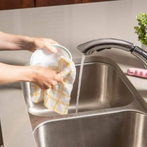 Clearance Kitchen Dish Cloths Soft Highly Absorbent Quick Drying Cotton Dishcloths 12"x12" Inch Wash & Cleaning Cloths For Kitchen & Dishwashing for Home & Kitchen Yellow