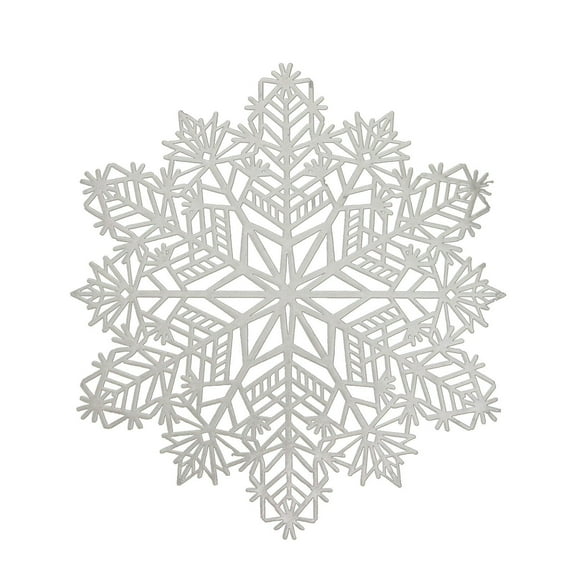 Clearance Kitchen, Kitchen Utensils! Blecry 38Cm Snowflake Placemat Silver (Qty: 1 Placemat) Placemat Kitchen Mat Clearance Sale