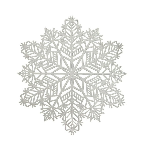 Clearance Kitchen, Kitchen Utensils! Blecry 38Cm Snowflake Placemat Silver (Qty: 1 Placemat) Placemat Kitchen Mat Clearance Sale