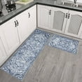 thumbnail image 1 of Clearance! Kitchen Rug Sets 2 Piece Non Slip Kitchen Mats for Floor Cushioned Kitchen Rugs and Mats Waterproof Comfortable Standing Mat Runner for Home Office,Sink,Laundry (A), 1 of 6