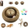 thumbnail image 1 of Kitty Kurlz Cat Toy, Kitty Curls Cat Toy, Kitty Kurlz Cat Toy Marlene, Foldable Magic Cat Scratching Board Toy, Round Interactive Accordion Cat Toy for Indoor Cats (1pcs), 1 of 9