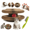 thumbnail image 1 of Clearance Kittyy Kurlz Magic Organ Cat Toy, Foldable Infinity Style Cat Scratching Board Toy by Recycled Cardboard, Durable Interactive Accordion Toys with a Ball for Indoor Cats, 1 of 9