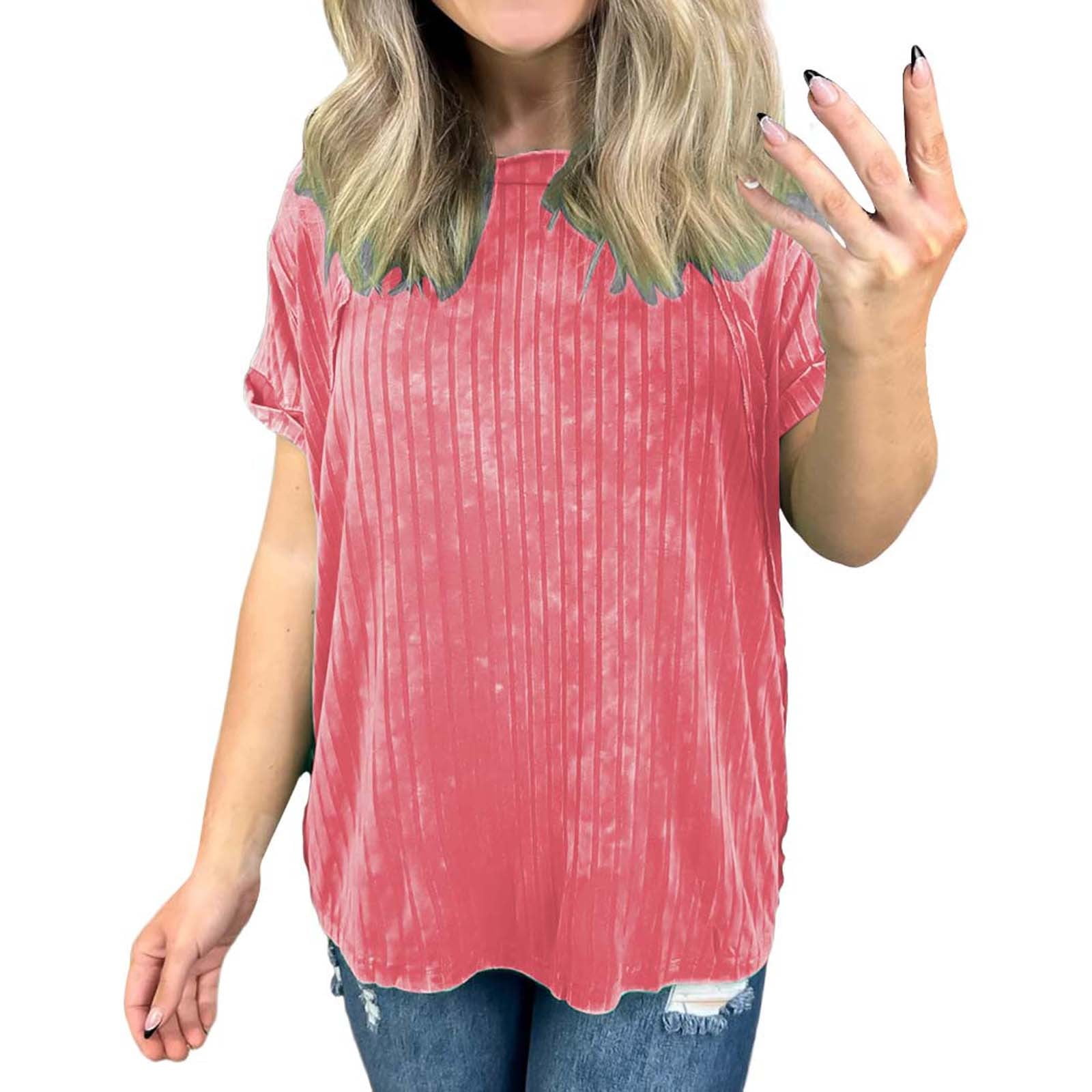 Clearance! Kiyya Fashion Comforts Versatile Women's Tops Summer Tops