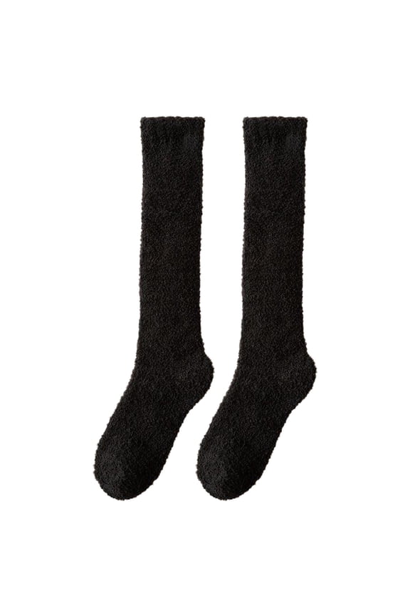 Knee-high socksWarm Boot SockWomen Fluffy Winter Socks Warm Knee High Socks Long Cosy Thermal Ladies Socks Fuzzy Thick Soft Socks for Ladies Girls Christmas Gifts MultipackWarm Boot Sock