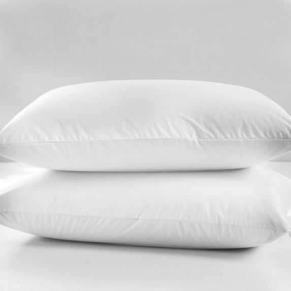Clearance Knitted Pillow Cover With Zipper 2 Pack 20 x 26 in Pillow Case Protector Skin Friendly Pillow Covers White