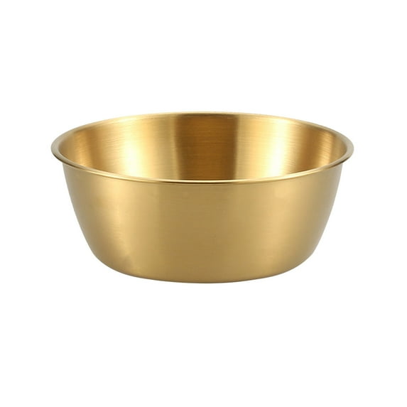 Korean Style 304 Stainless Steel Rice Wine Bowl, Golden With Handle, Hot And Cool Wine Bowl, Cooking Snack Bowl, Western Restaurant Seasoning Bowl, Golden A, 1X Stainless Steel Wine Bowl