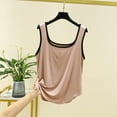 thumbnail image 1 of LADIGASU Fashion Women's Summer Casual Solid Color Loose Round-neck Camisoles Tank Top, 1 of 3