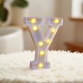 thumbnail image 1 of Clearance LED Letter Light Sign, Customizable Alphabet Light for Home Decor, Educational and DIY Projects - Y, 1 of 1