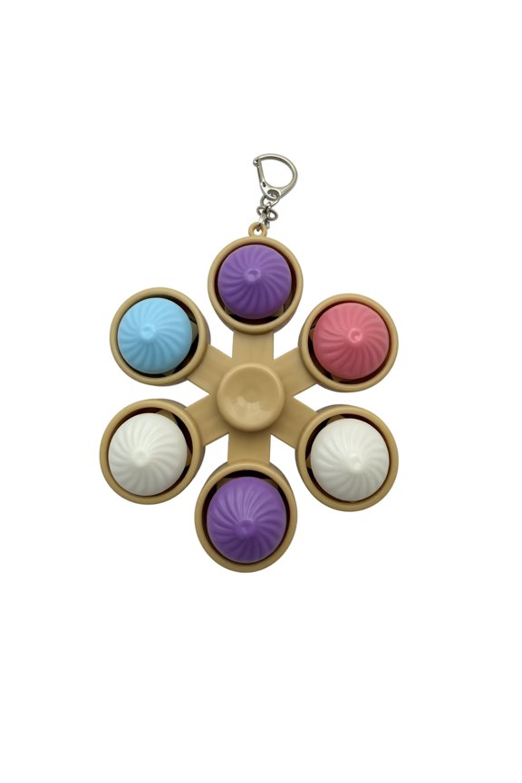 Clearance! LED Light Button Fidget - Sensory Stress Relief Toy with Light, Portable Clicker Keychain for Adults, Mini Stress Toys for Night Use,G