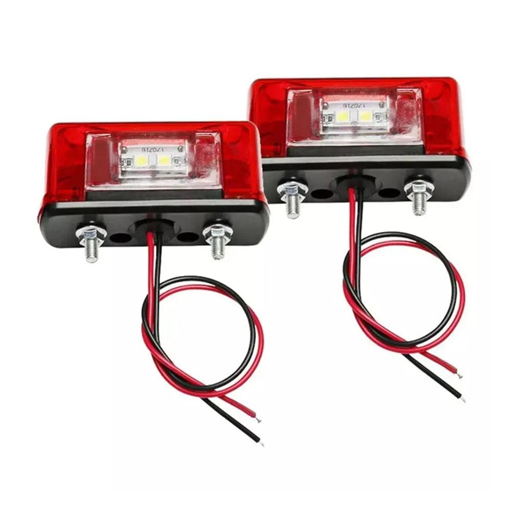 Clearance! LED Lights Front Rear License Number Plate Lamps Truck Bus