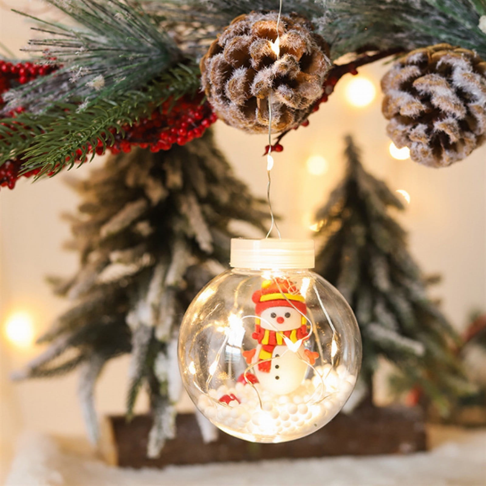 Led snowman and christmas tree