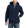 thumbnail image 1 of LYXSSBYX Hoodies for Men Men's Half Zipper Pullover Long-Sleeved Top Hooded Sweatshirts Long Sleeve Stand-up Collar Blouse & Shirt, 1 of 6