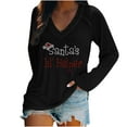 thumbnail image 1 of Clearance LYXSSBYX Long Sleeve Shirts for Women Clearance Fashion Woman Causal V-Neck Printing Blouse Sleeve T-Shirt Tops, 1 of 5