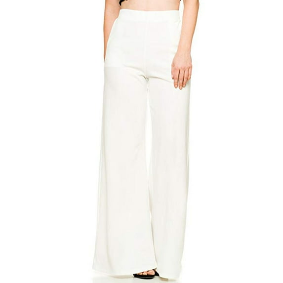 LYXSSBYX Long Trousers Women Pants for Office Women's High Waist Fashion Solid Loose Wide Long Trousers Flowing Palazzo Pants
