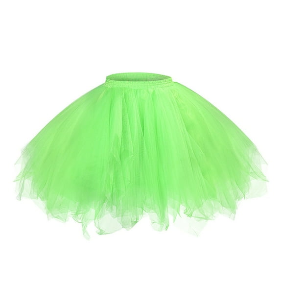 Clearance LYXSSBYX Skirt for Women Plus Clearance Women Mesh Tulle Skirt Princess Elastic Skirt Adult Short Tutu Dancing Skirt