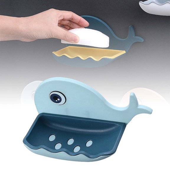 Clearance! Lajdalh Bathroom Shower Organizer Shower Accessories Drilled Soap Holder for Shower Wall Mounted Soap Tray with Hole Proof Bathroom Can Accommodate Soap Bars (4 Colors)