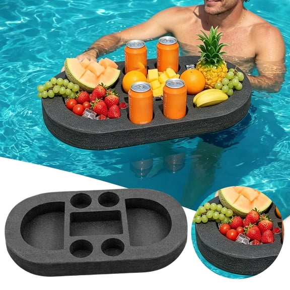Clearance! Lajdalh Floating Beverage Cup Holder Pool Drink Tray Floating Beverage Cup Holder for Water Activities Universal Floating Cup Rack for Pools and Bar