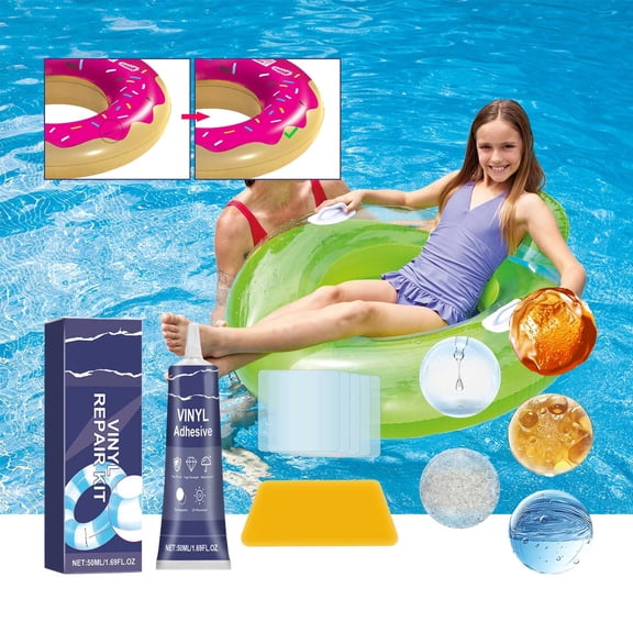Clearance! Lajdalh Inflatable Pool Patch Repair Kit Air Mattress Patch Kit Inflatable Patch Kit Water Proof Air Mattress Patch Kit for Blow Up Inflatables Pools Hot Tubs Tents 50Ml