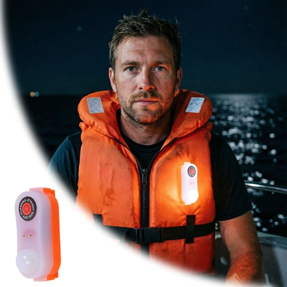 Clearance! Lajdalh Led Life Jacket Light, Water Activated Emergency Strobe Light for Life Vest and Life Saving Vest, Waterproof Life Jacket Lamp for Boating Fishing Kayaking and Outdoor Water Sports