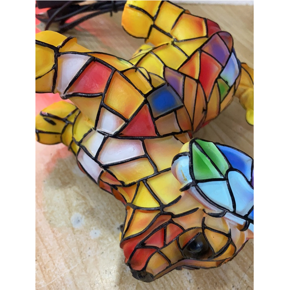 Clearance! Lamp and Pug Lamp, Stained Resin French Bulldog Tabletop Night Light, Cute Pet Dog Themed LED Table Light with Warm Ambient Glow, Vintage Animal Home Decor A