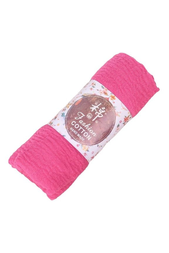 Clearance! Large Breathable Cotton Scarf for Women Muslim Headwear Neck Wrap Shawl Hot Pink