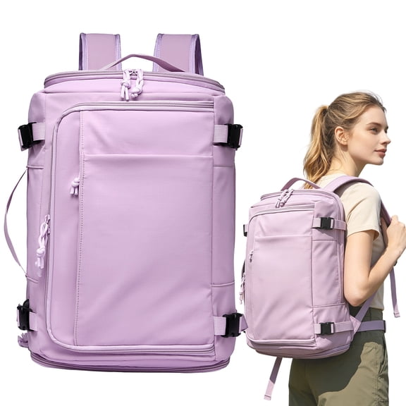 Clearance! Large Capacity Backpack (20-35L) Purple Travel Backpack Hiking Backpack