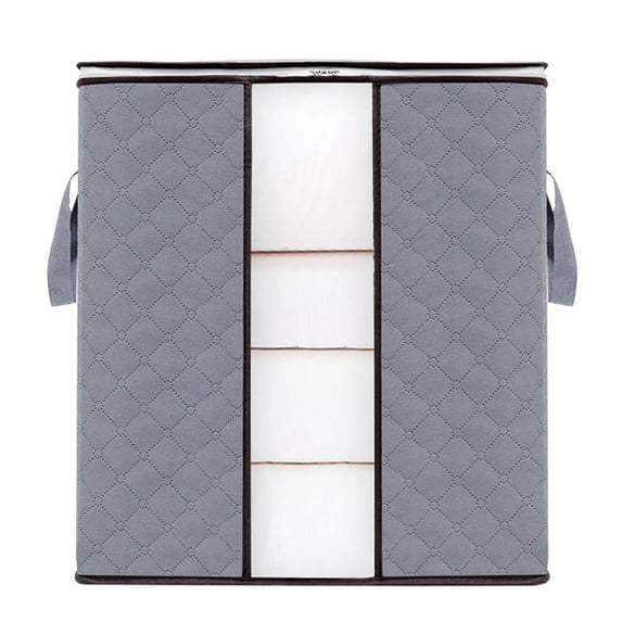 Hvmvliv Large Capacity Quilt Storage Bag Quilt Storage Bag Home Bedding Storage Bag Clothes Blanket Toy Packing Bag Large Capacity Moving Luggage Bag(50x35x50cm)