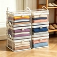 thumbnail image 1 of Clearance Large Heavy-DutyThick Plastic Clear Storage Box with Hinged Lid, Heavy-Duty Durable High Capacity Organizer, Perfect for Home, Camping, Travel, Attic and Moving, 1 of 9
