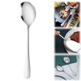 thumbnail image 1 of Clearance Large Stainless Steel Perforated Serving Spoon,Long Handle Buffet Soup Cooking Spoon for Home Restaurant Catering,7.87"×1.77",1PC (Salad Spoon), 1 of 9