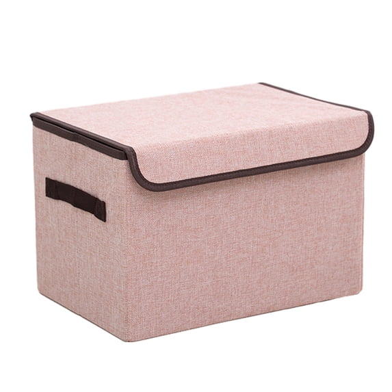 Tahtuvzn Storage & Organization Larger Cubes Foldable Box with Lid, Bin Organizer Basket Sturdy Handles for Closet Home Decor, Gifts Family