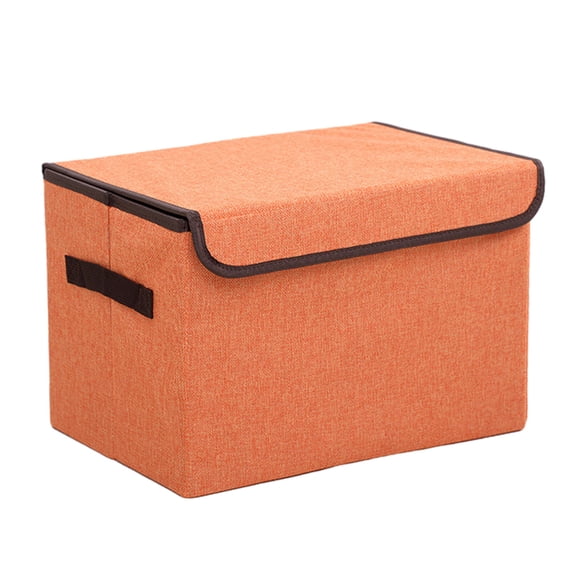 Tahtuvzn Storage & Organization Larger Cubes Foldable Box with Lid, Bin Organizer Basket Sturdy Handles for Closet Home Decor, Gifts