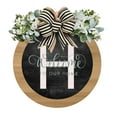 thumbnail image 1 of Clearance Last Name Year Round Front Door Wreath Decorative Hanging Plaques In Front Of The Door, 1 of 1